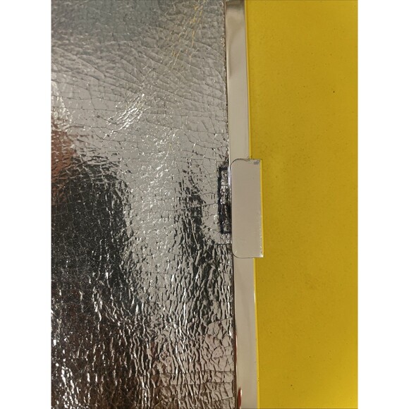 J Crew Collection Womens Faux Leather Gold Lamé Hinge Clutch Handbag Wallet - Picture 2 of 10